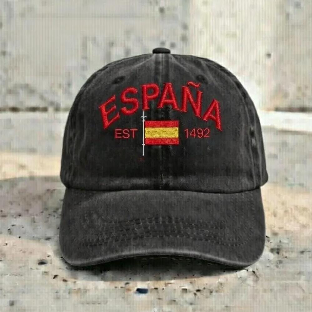 España Embroidered Dad Hat | Vintage Spain Flag Baseball Cap