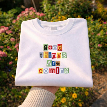 Personalized Embroidered Text Shirt, Custom Name Unisex Gift