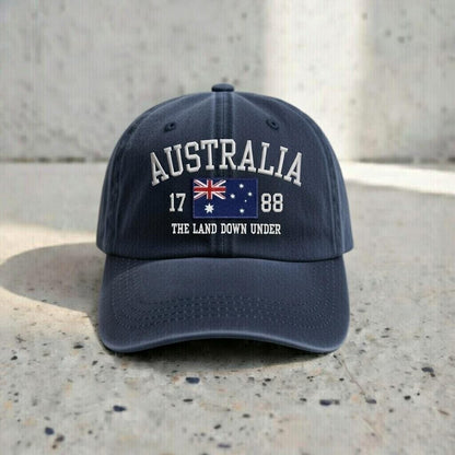 Embroidered Australia Flag Dad Hat | Vintage Baseball Cap