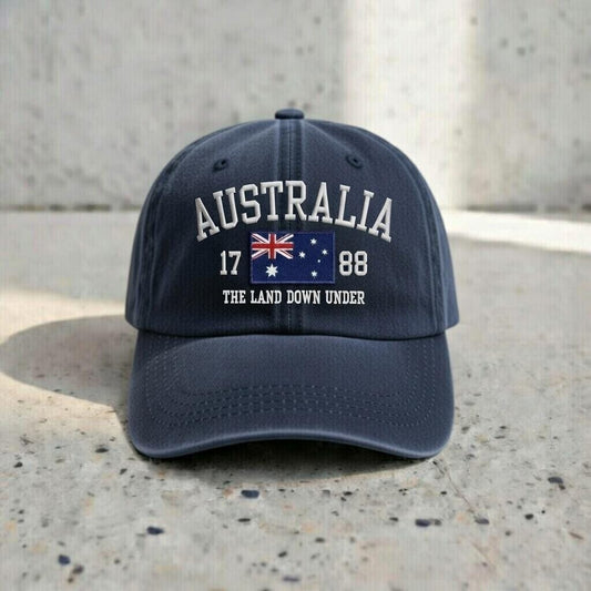 Embroidered Australia Flag Dad Hat | Vintage Baseball Cap